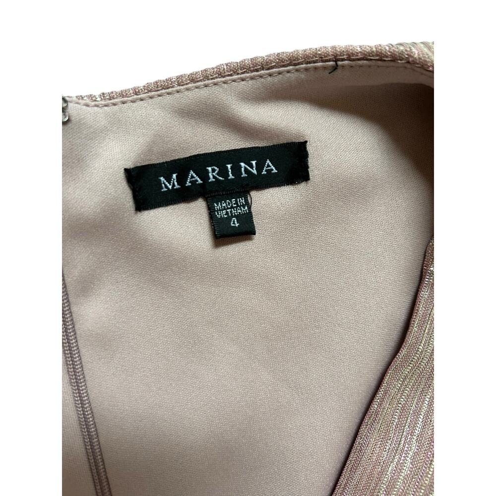 Marina Pink and Gold Gown - Size 4 - Picture 4 of 16